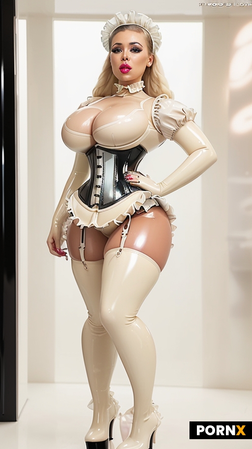 Hyperfeminine bimbo robot android
