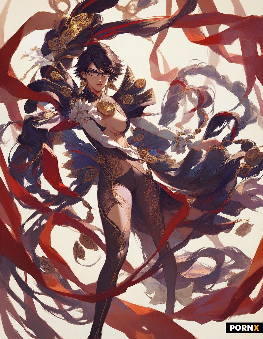 Bayonetta nue avec de gros seins