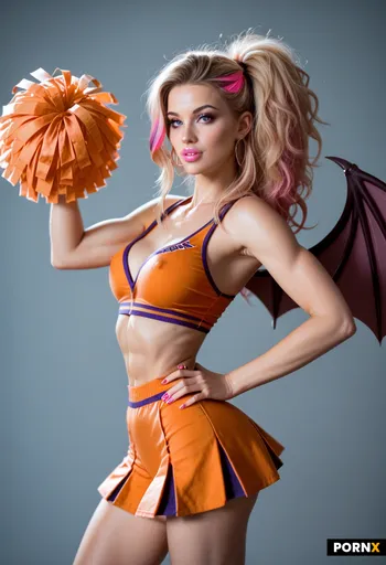 a hot slutty bimbo cheerleader