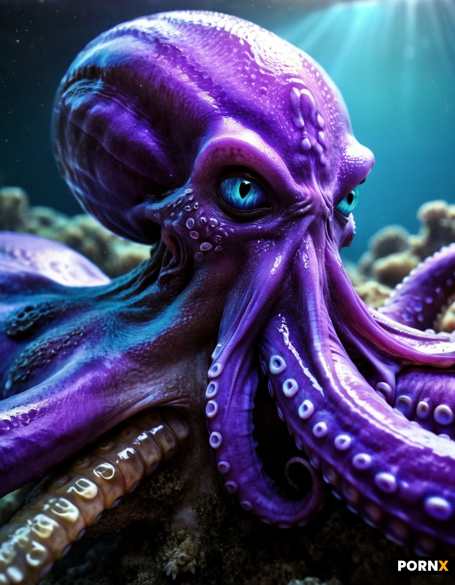 Huge beautiful octopus alien