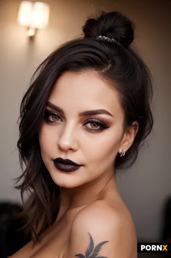 Skinny hot goth