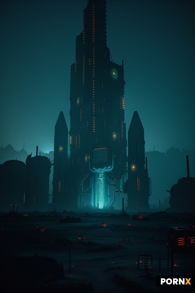 In a hauntingly surreal sci-fi landscape