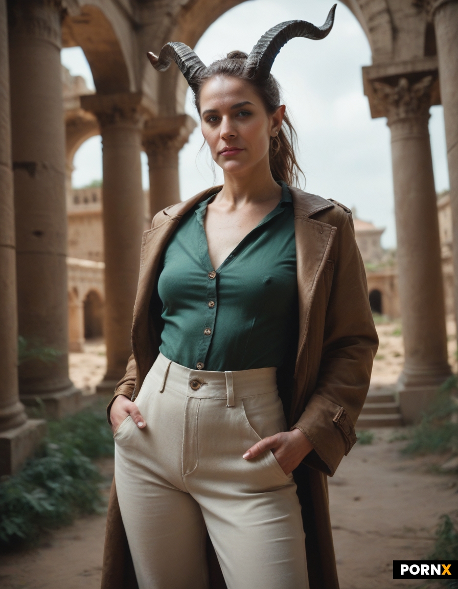 A female archaeologist