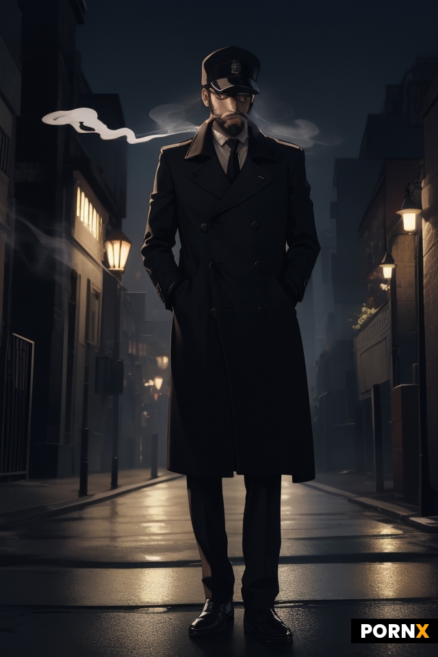 a man in a long coat