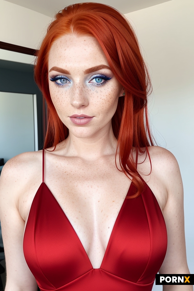 fiery red hair