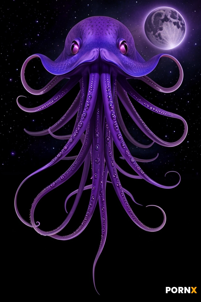 Huge beautiful octopus alien