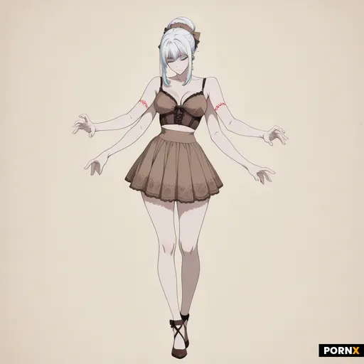 Original anime character design: an 18-year-old Russian woman with fair