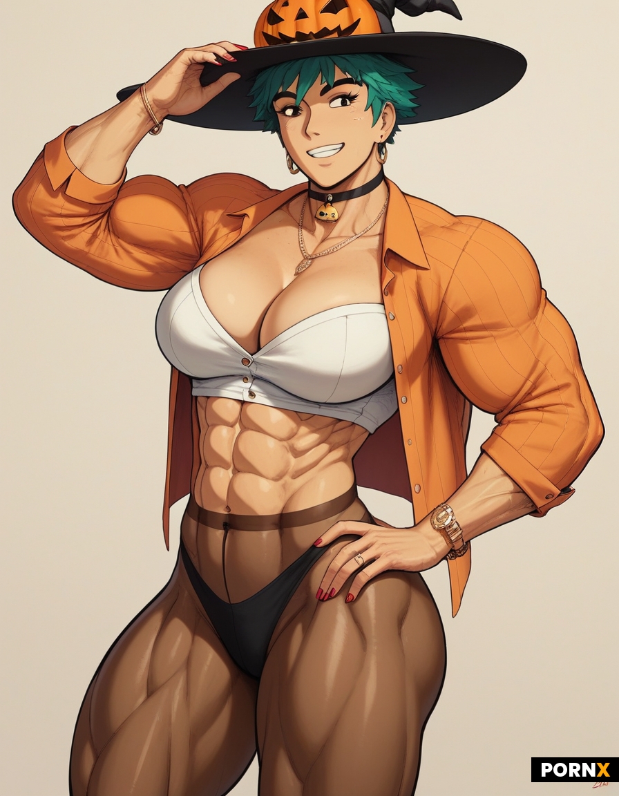 Broad thick muscle figure cute goddess Amazon female