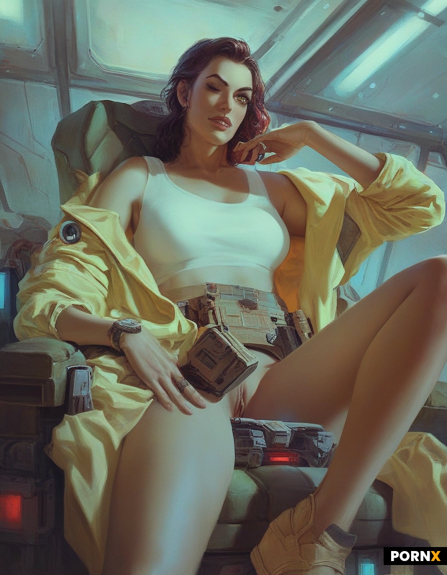 Aboard the bridge of a space ship