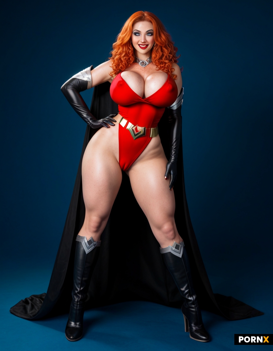 Dynamic dramatic Erotic futuristic scifi comic superhero villain