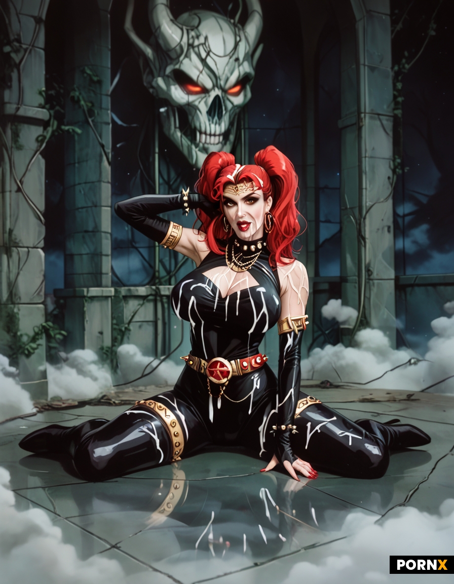 Dynamic overdramatic maniacal futuristic comic superhero