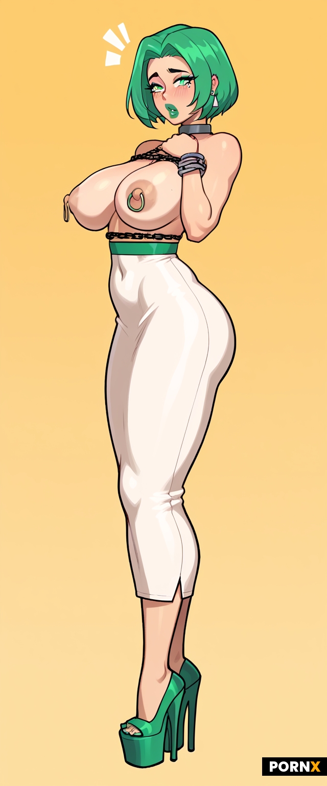 A beautiful white-skinned woman with very lovely features