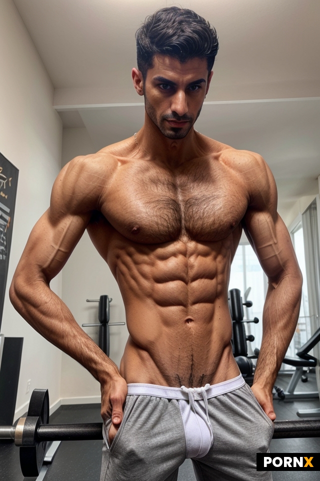 arab man have a  big hard cock