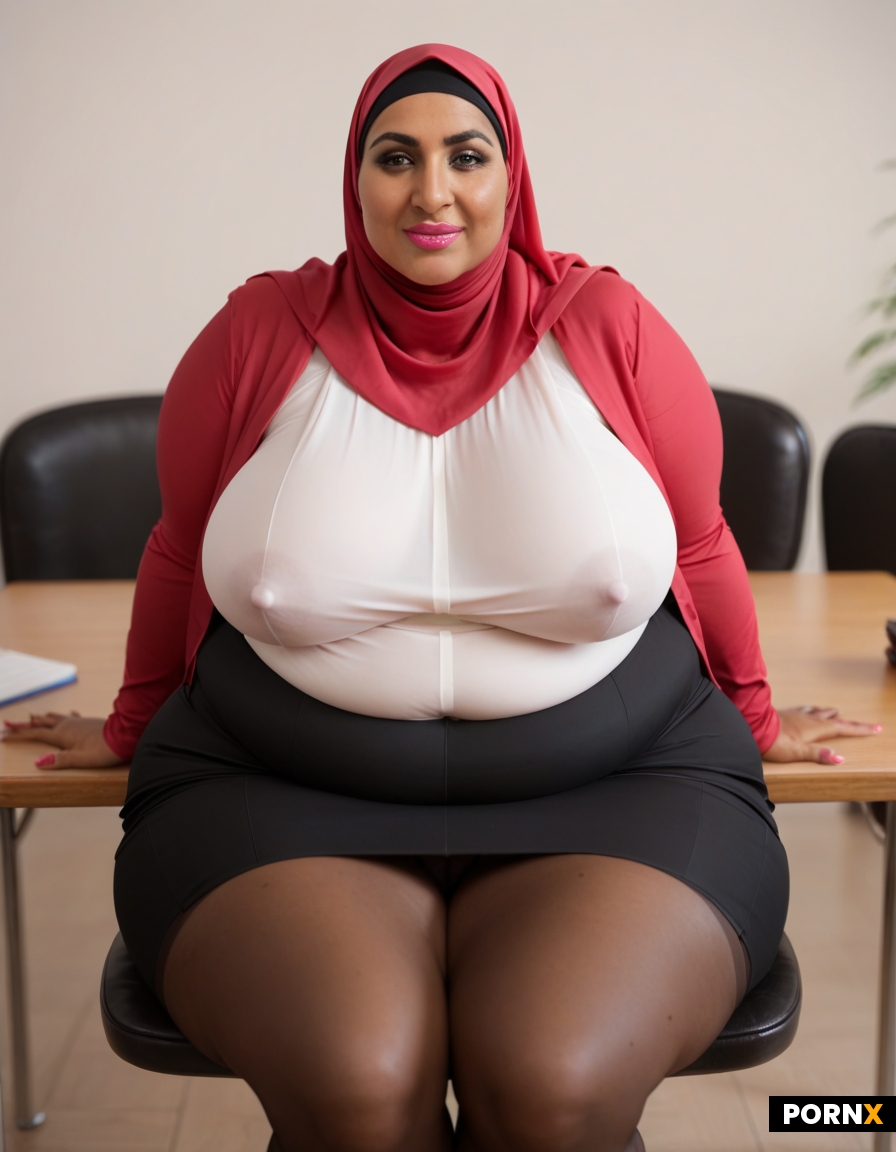 morbidly obese arab abeed woman with dark skin