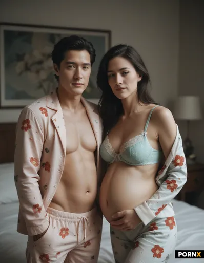 man and pregnant Women
