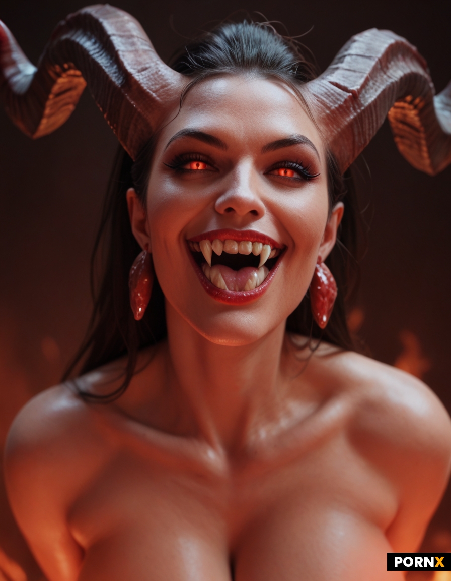 Beautiful devil woman