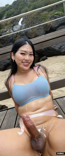 A cute futanari Japanese girl