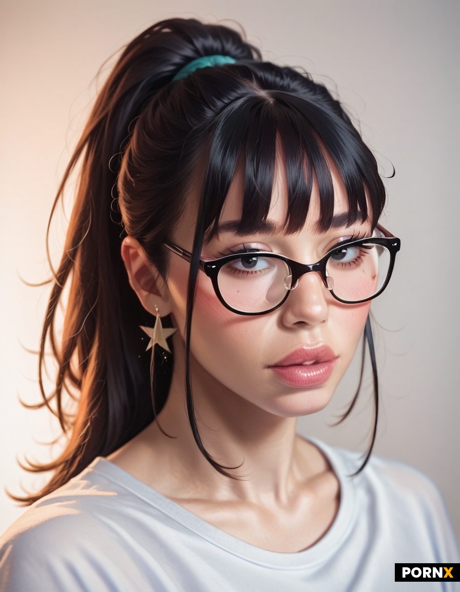 20-year-old nerdy messy awkward shy Japanese nerd futanari named Ai