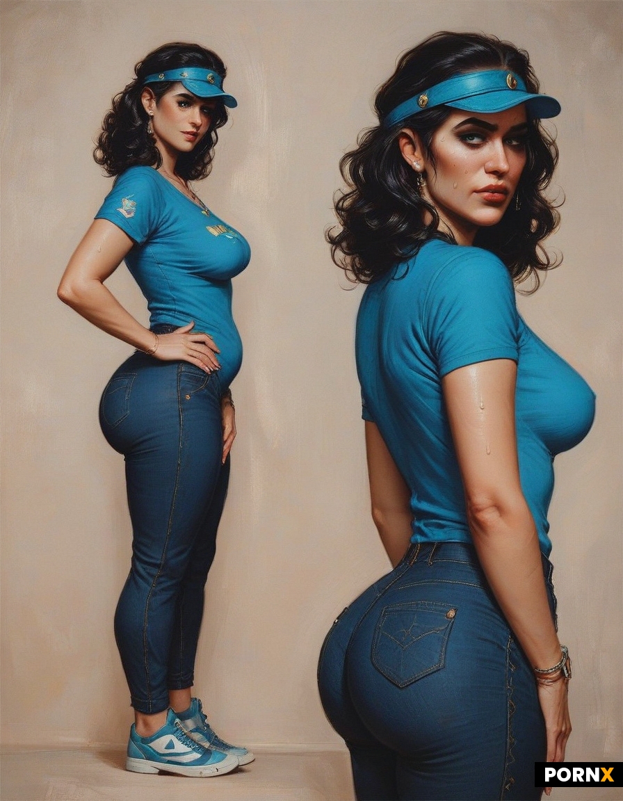 Middle aged woman wearing visor