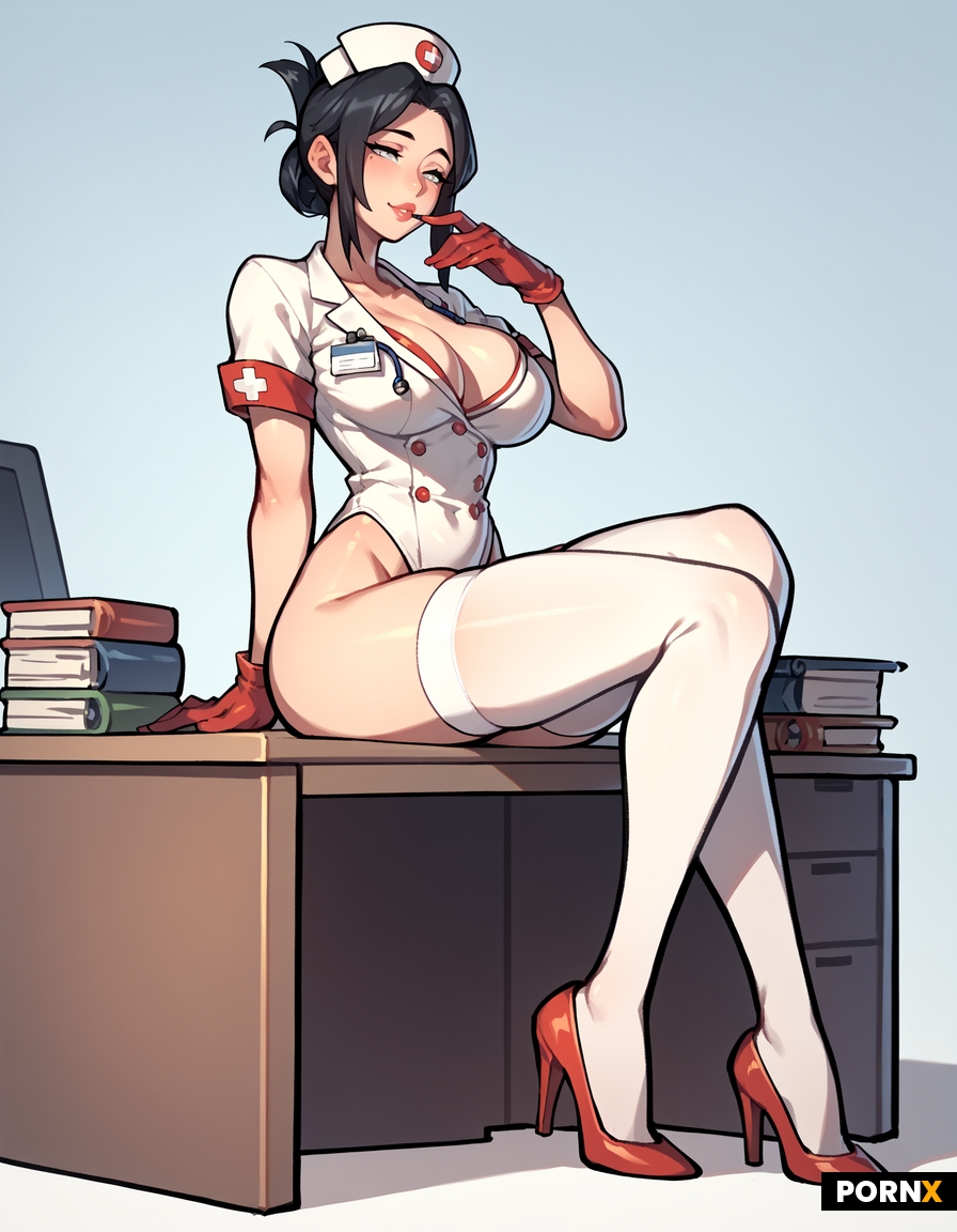 Sexy nurse cosplay