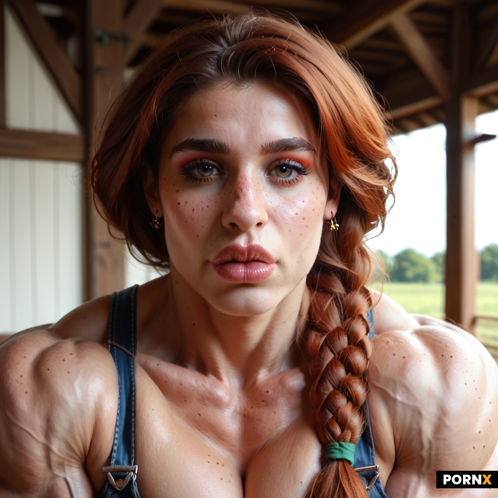20-year-old tall gorgeous confident glamourous farmer futanari named Bessy