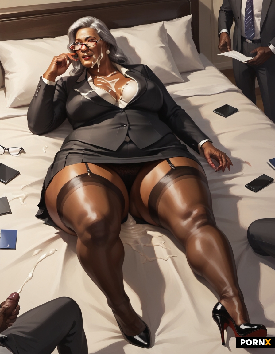 curvy african black grandmother