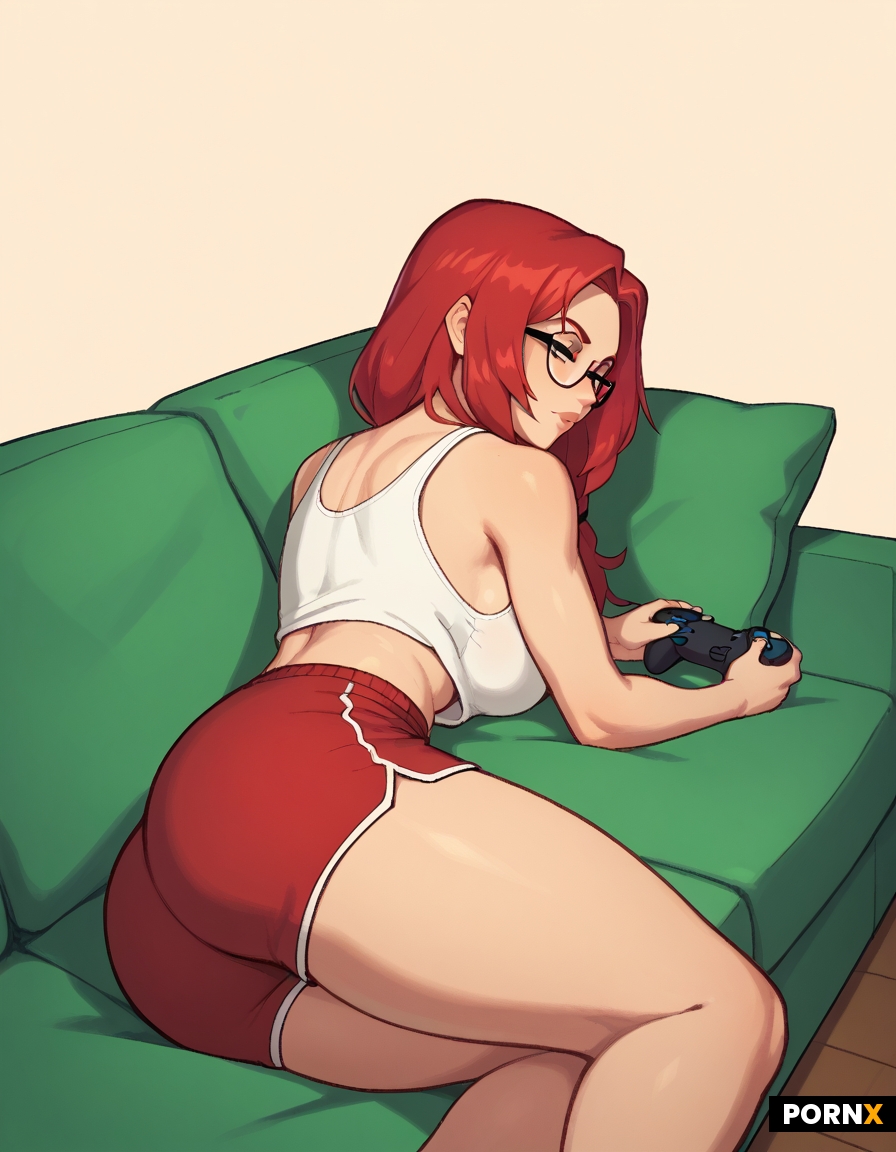 woman with red hair