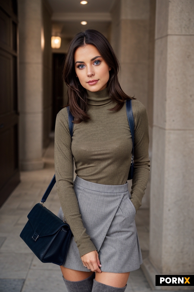 Short straight dark brown hair