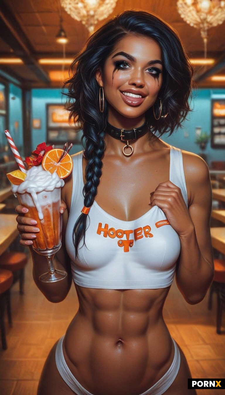 Hot black waitress
