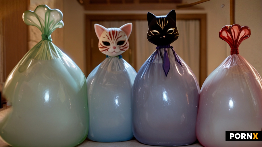 Make them wear cat etes masks and filled condoms