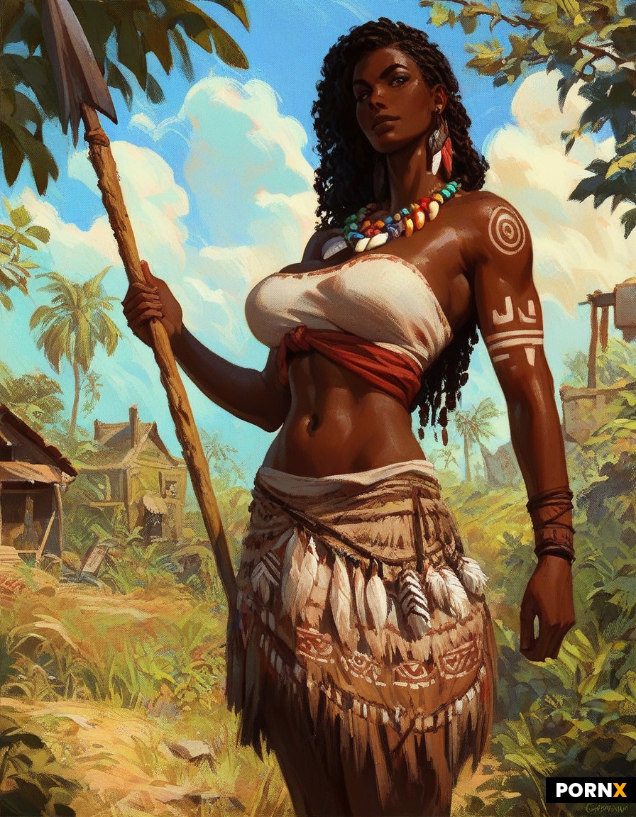 African tribal woman