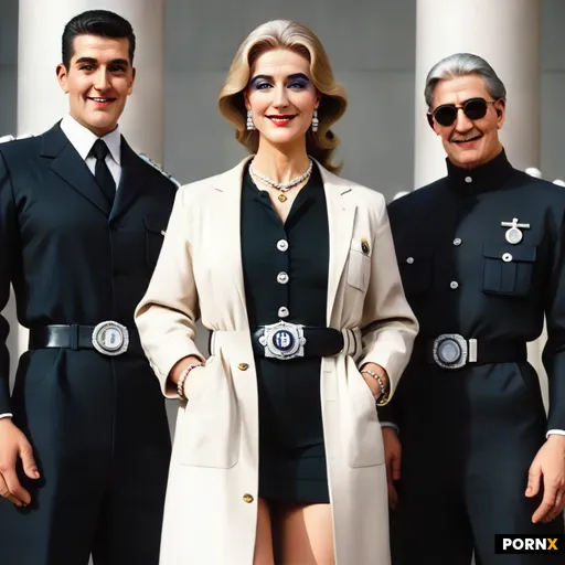 There are 3 black men and 1 Beautiful journalist woman 1