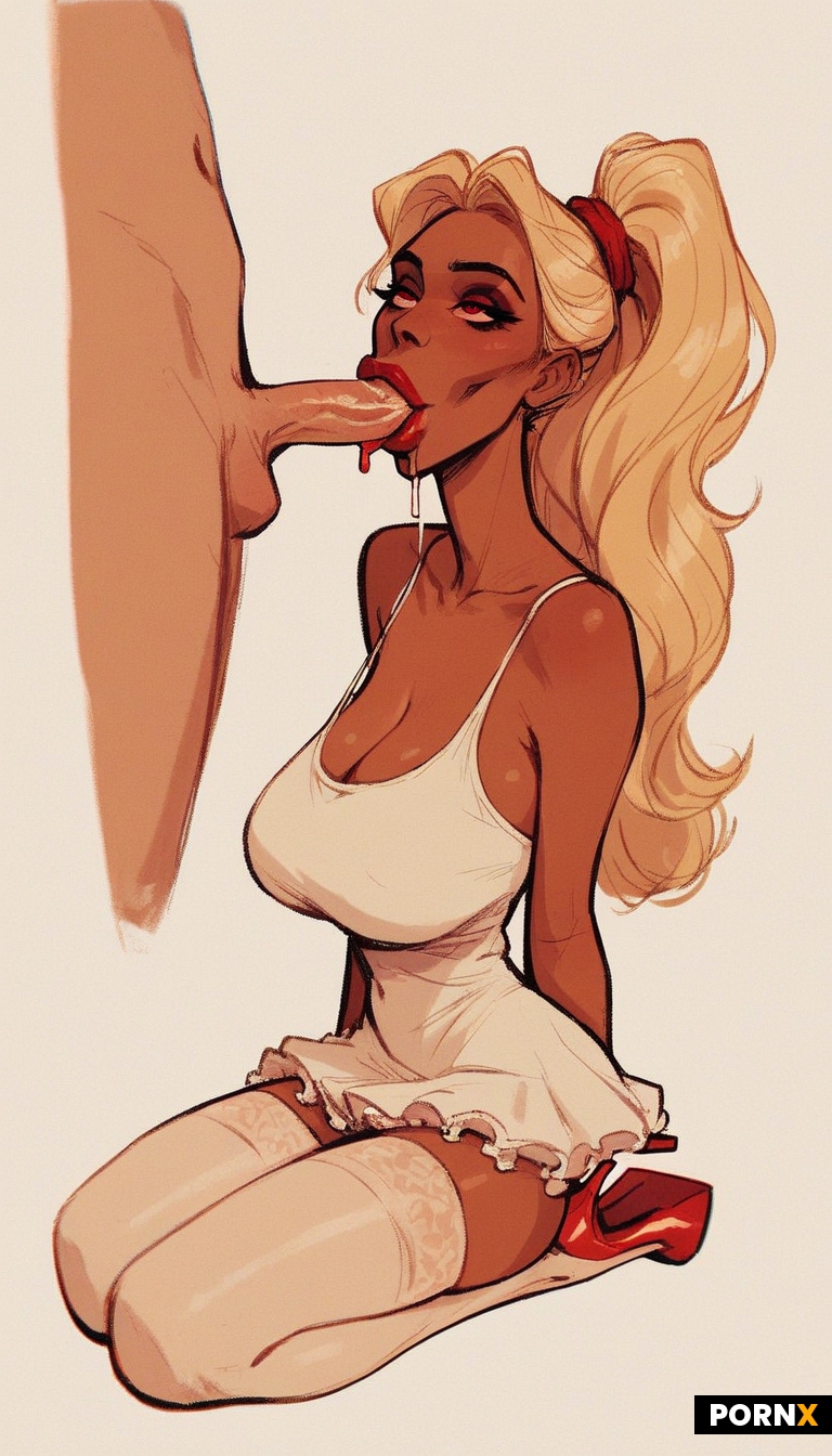 long blonde ponytail