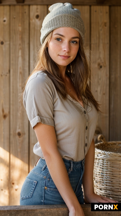 A medium portrait of an authentically beautiful American woman