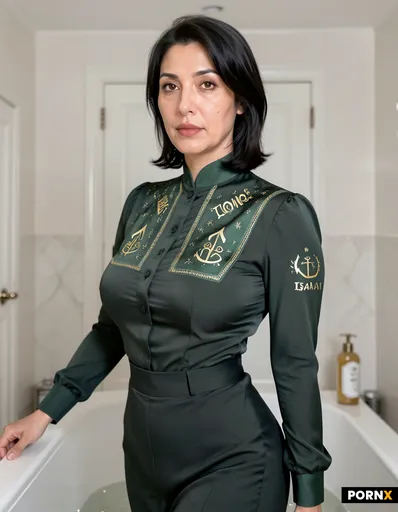 take her clothes of in the bath room