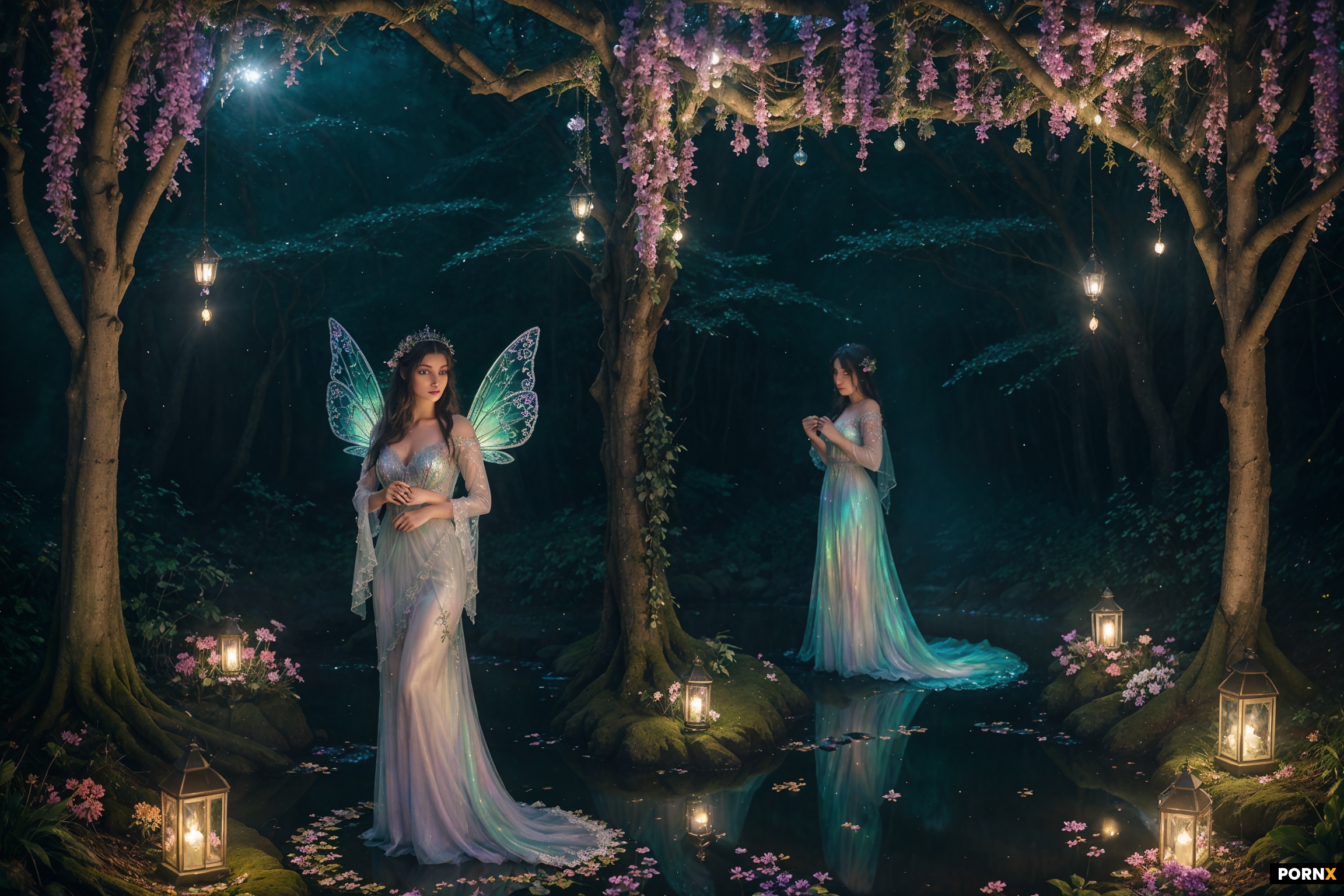 Deep within an enchanted forest