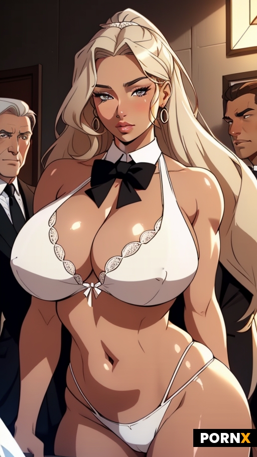 a gorgeous woman and two men