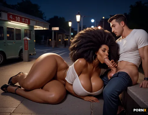 beautiful curvy black woman
