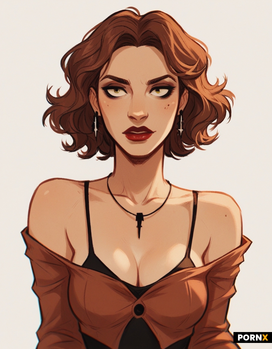 Detective  woman with short slightly tousled hair