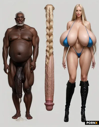 very dark coal skinned extreme ugly and very old and extreme gigantic massive fat and obese african