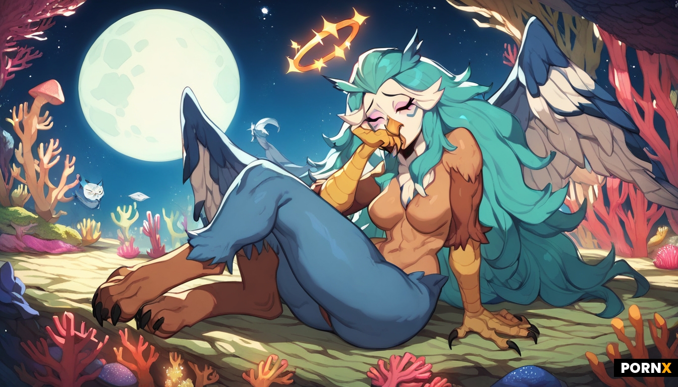 an owl gryphon woman
