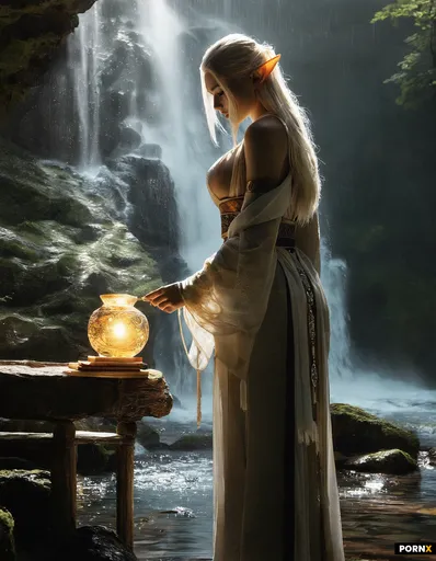 scholarly high‑elf princess immersed in ancient knowledge