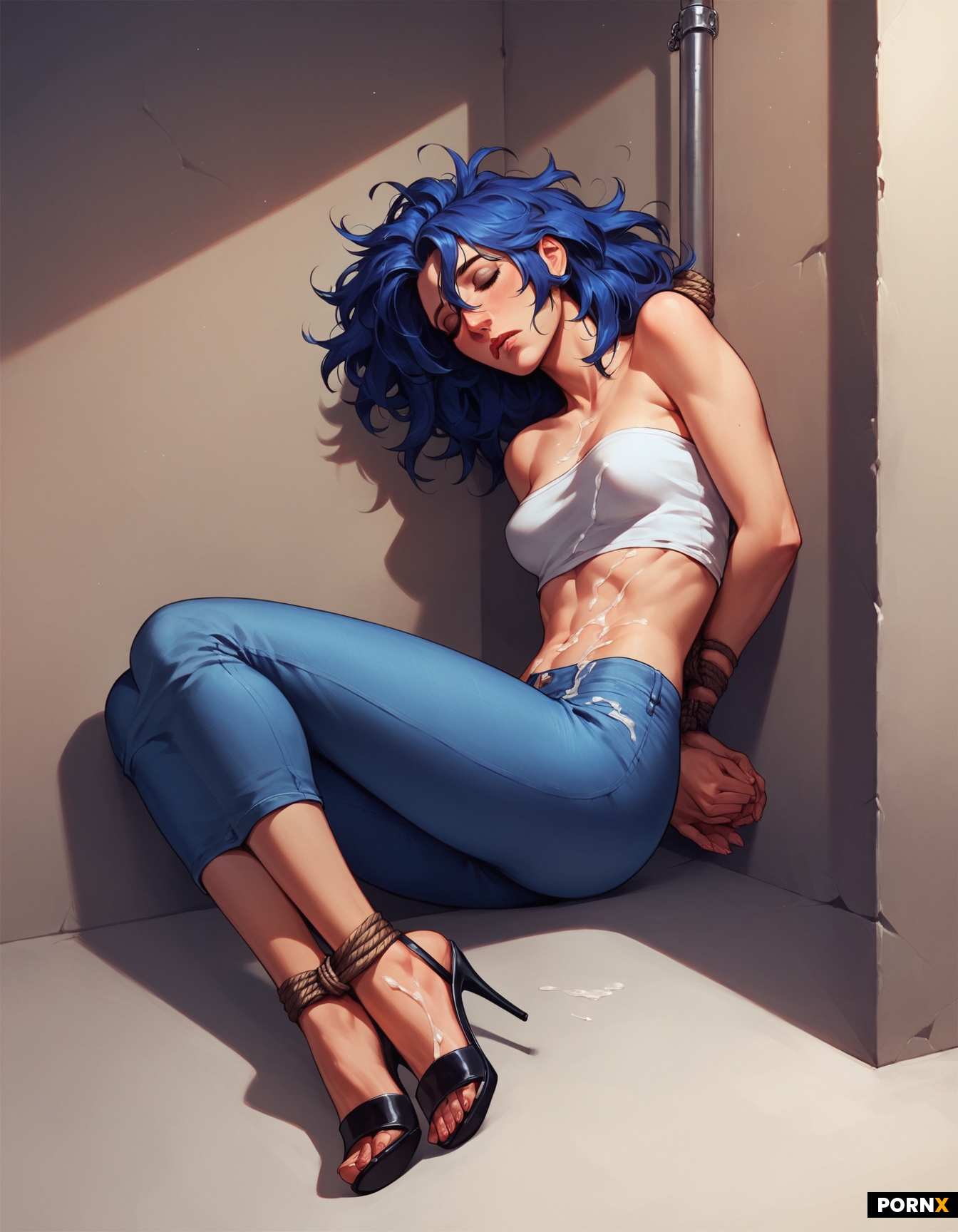 a beautiful woman is sleeping