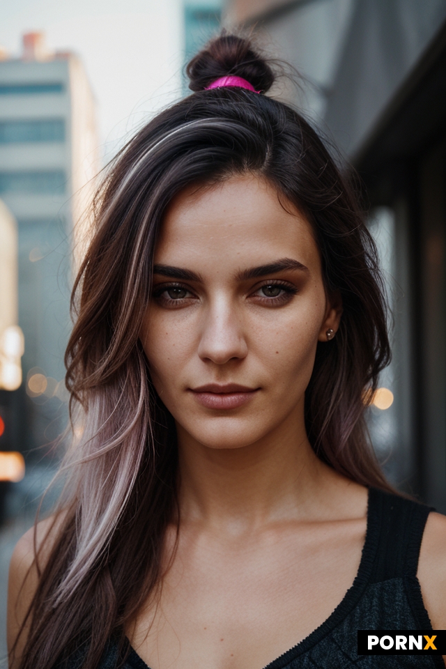 portrait of a beautiful Swedish | Brazilian woman with unique facial structure