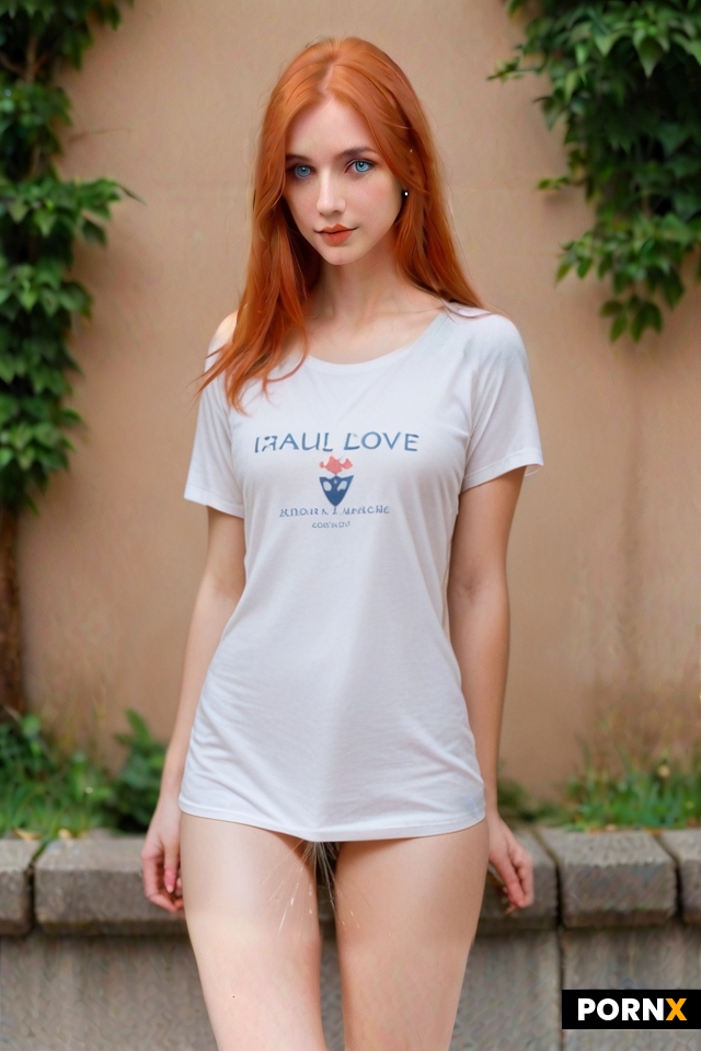 white t-shirt with the text LOVE SQUIRTING