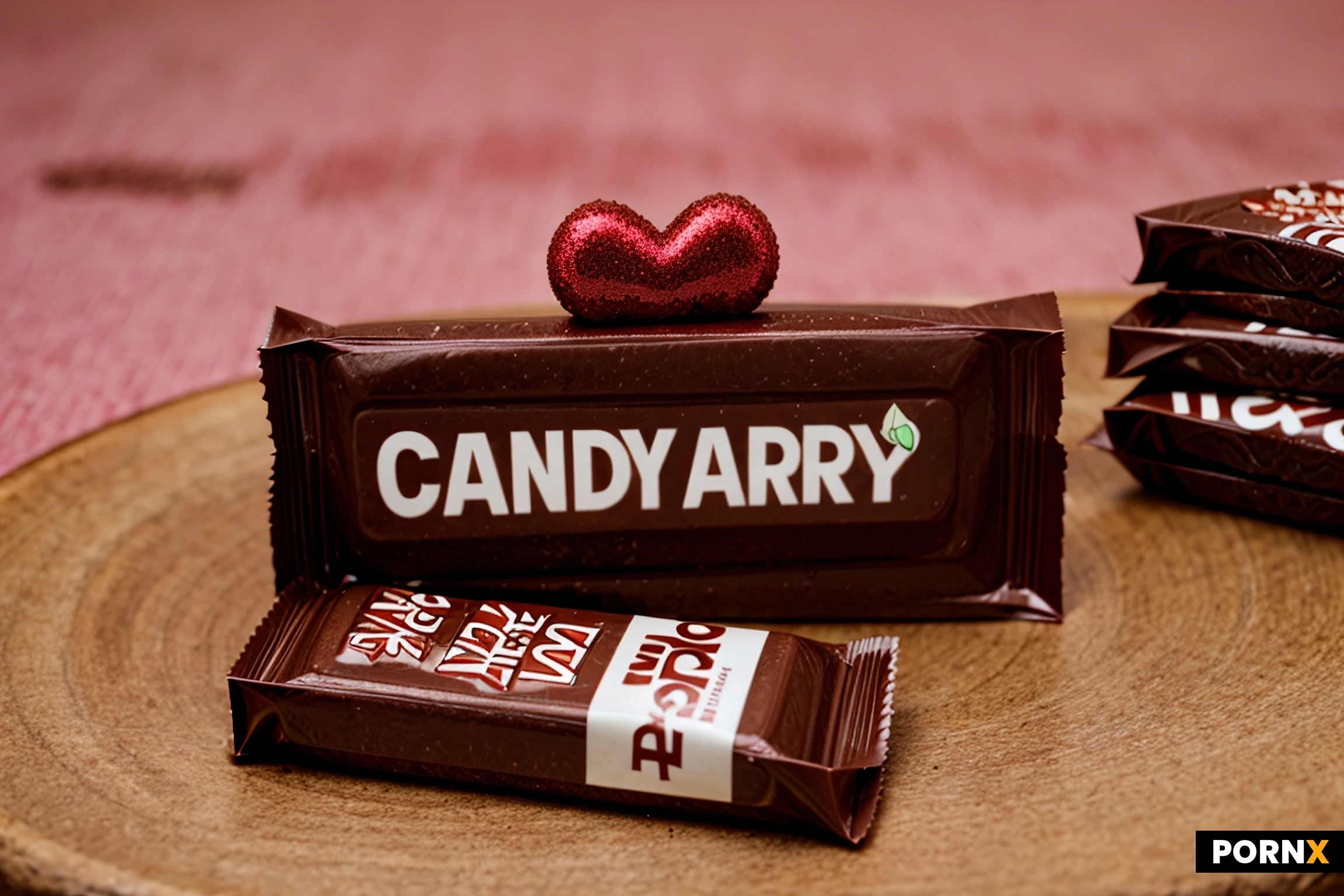Candybar chocolate on table