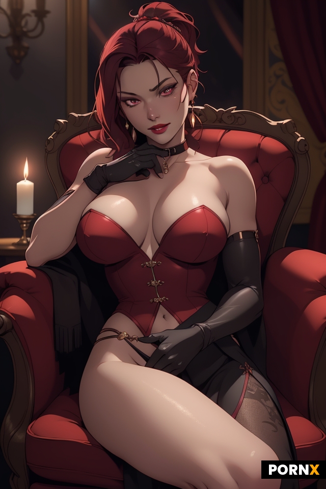 A stunning dominant woman in a gorgeous outfit
