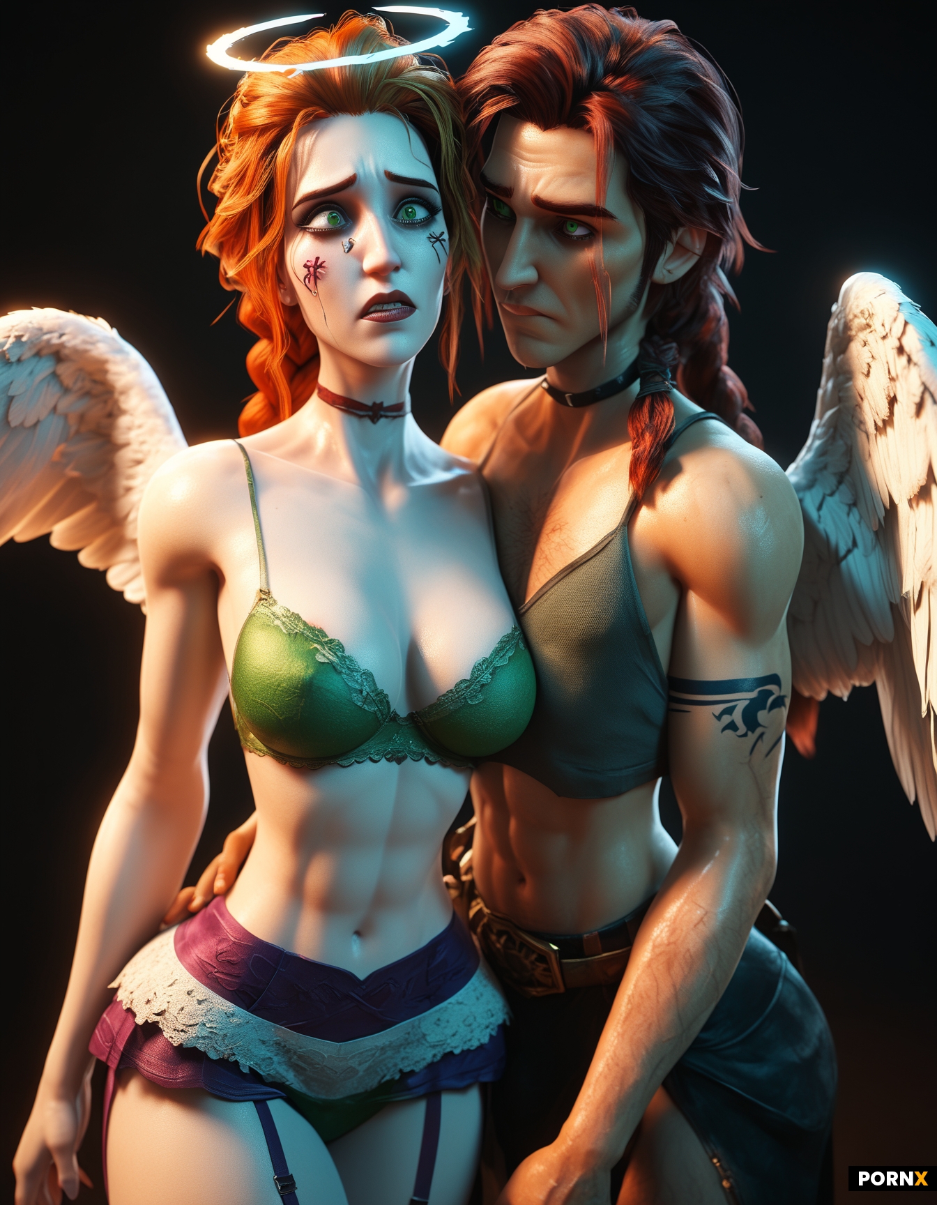 Two people
