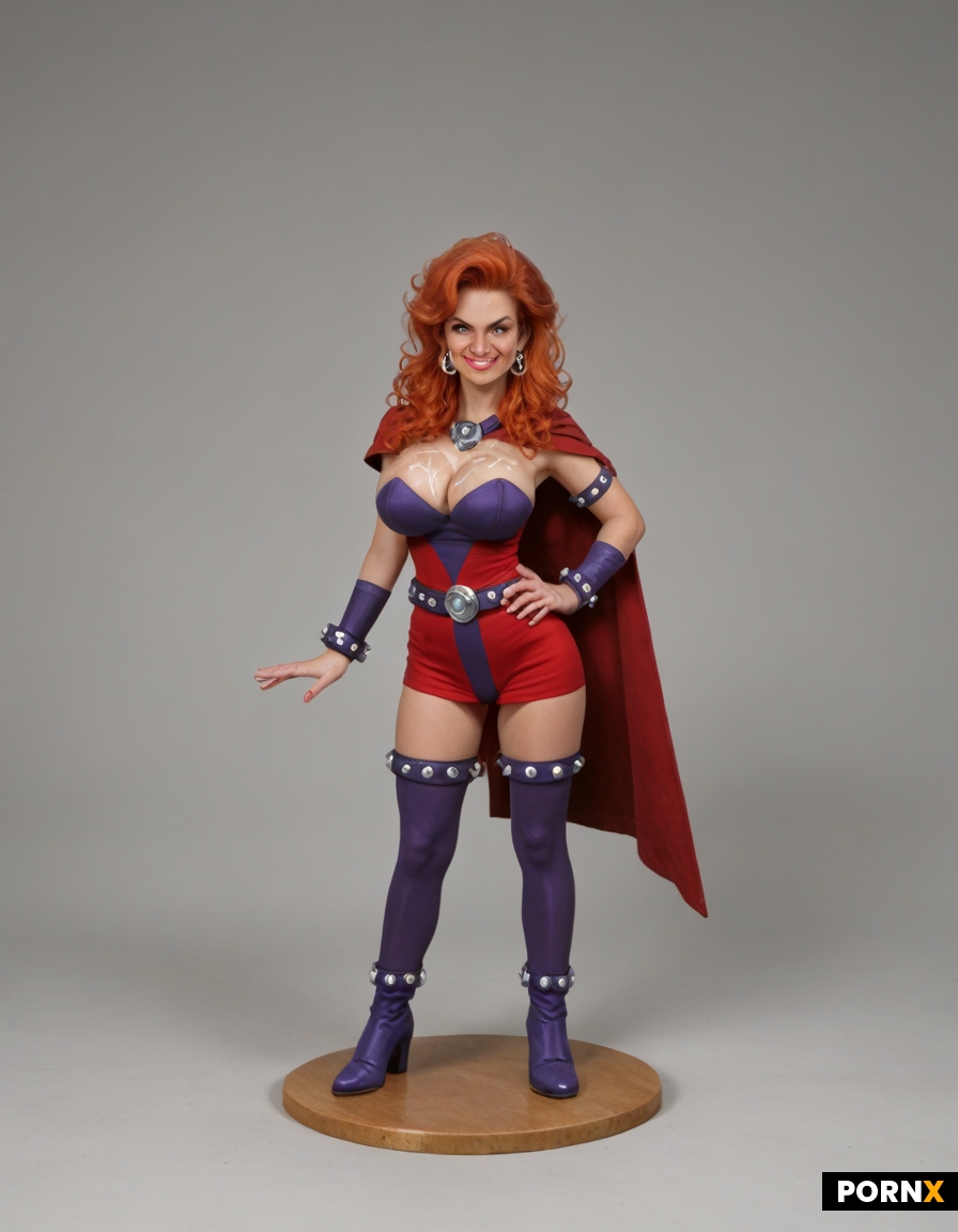 Ultimate Dynamic overdramatic maniacal retro vintage comic superheroine
