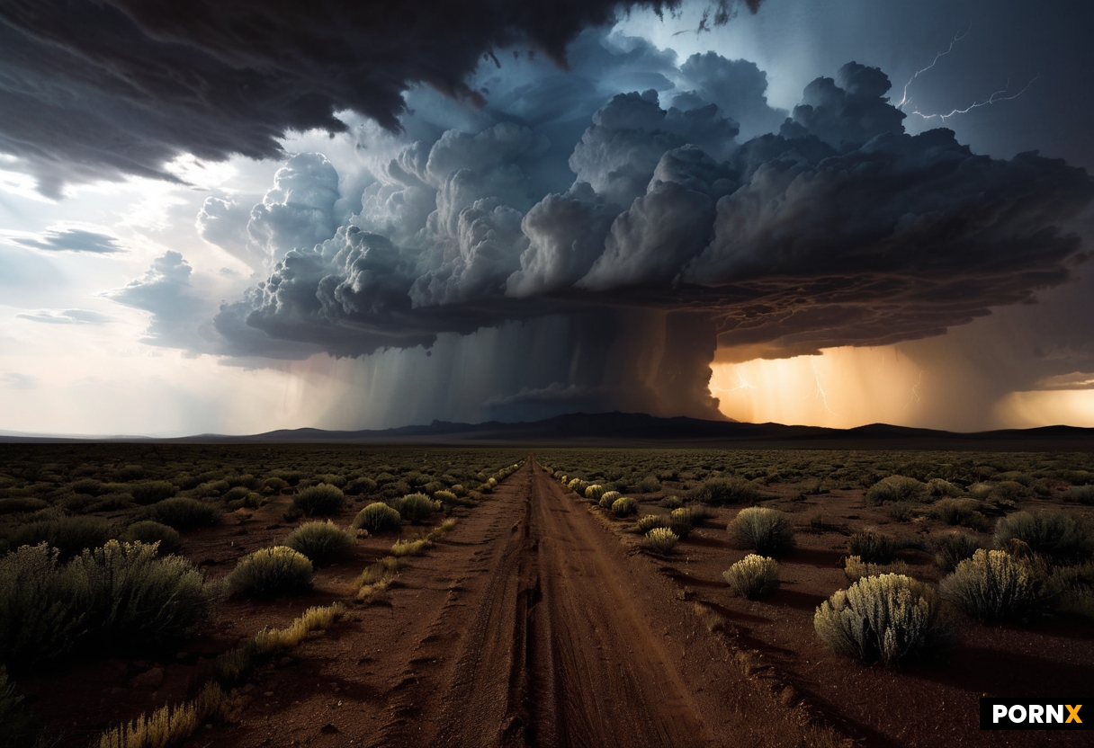 In a hauntingly surreal sci-fi landscape